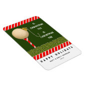 ゴルフクリスマスのプレゼントのアイディア マグネット (右側)