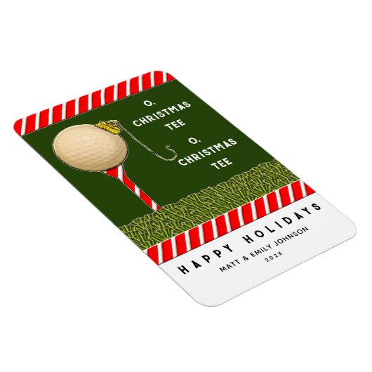 ゴルフクリスマスのプレゼントのアイディア マグネット (右側)