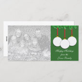 ゴルフクリスマスの写真カード シーズンカード (正面/裏面)