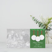 ゴルフクリスマスの写真カード シーズンカード (スタンド正面)