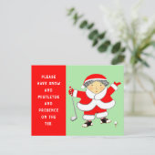 ゴルフクリスマスカード シーズンポストカード (スタンド正面)