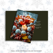 ゴルフクリスマスキャンドル・オリーブ シーズンカード