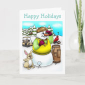 ゴルフクリスマスグリーティングカード シーズンカード (正面)