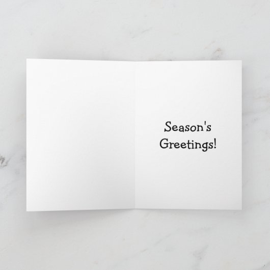 ゴルフクリスマスグリーティングカード シーズンカード (内部)