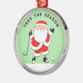 ゴルフクリスマスコレクションのホリデーギフト メタルオーナメント (左)