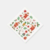 ゴルフクリスマスサマーハワイ7月テーマ スタンダードカクテルナプキン (角)