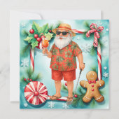 ゴルフクリスマスサンタゴルフ夏の時間 シーズンカード (正面)