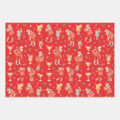 ゴルフクリスマスサンタゴルフ夏の時間 ラッピングペーパーシート (正面3)