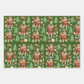 ゴルフクリスマスサンタゴルフ夏の時間 ラッピングペーパーシート (正面2)