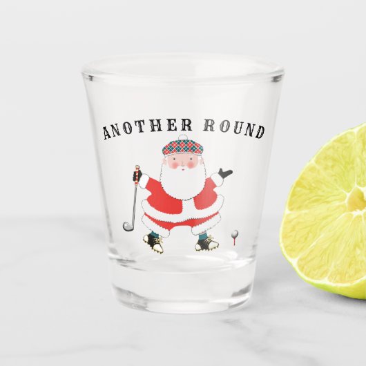 ゴルフクリスマスショットグラス ショットグラス (正面)