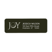 ゴルフクリスマスジョイ差出人住所 ラベル (正面)