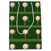 ゴルフクリスマススモール抱き枕 ミディアムペーパーバッグ (正面)