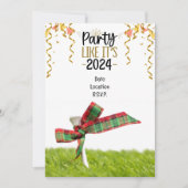 ゴルフクリスマスニューイヤーパーティー 招待状 (正面)