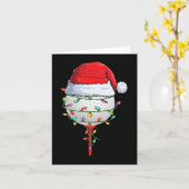 ゴルフクリスマスパジャマおもしろいホリデーゴルフボールサン カード (黄色い花)