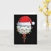 ゴルフクリスマスパジャマおもしろいホリデーゴルフボールサン カード (黄色い花)