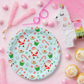 ゴルフクリスマスパーティー ペーパープレート (パーティー)