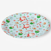 ゴルフクリスマスパーティー ペーパープレート (アングル)