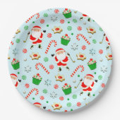 ゴルフクリスマスパーティー ペーパープレート (正面)