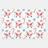 ゴルフクリスマスプレゼント ラッピングペーパーシート (正面2)