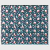 ゴルフクリスマスプレゼント ラッピングペーパー (フラット)