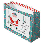 ゴルフクリスマスプレゼント ラージペーパーバッグ (裏面アングル)