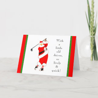 ゴルフクリスマスホリデーカード シーズンカード
