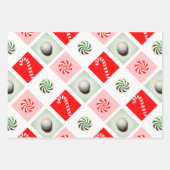 ゴルフクリスマスホリデーギフトアイディア ラッピングペーパーシート (正面3)