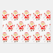 ゴルフクリスマスホリデーギフトアイディア ラッピングペーパーシート (正面2)