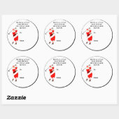 ゴルフクリスマスホリデーギフトラベル ラウンドシール (シート)