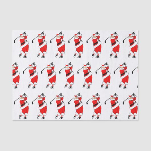 ゴルフクリスマスホリデーギフト 薄葉紙 (正面)