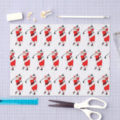 ゴルフクリスマスホリデーギフト 薄葉紙 (クラフト)