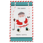 ゴルフクリスマスホリデースモール抱き枕 スモールペーパーバッグ (正面)