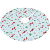 ゴルフクリスマスホリデーデコール ブラッシュドポリエステルツリースカート (アングル)