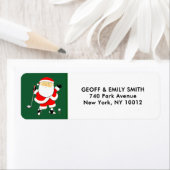 ゴルフクリスマスホリデーラベル ラベル (インサイチュ)