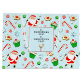ゴルフクリスマスホリデー ラージペーパーバッグ (裏面)