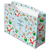 ゴルフクリスマスホリデー ラージペーパーバッグ (裏面アングル)