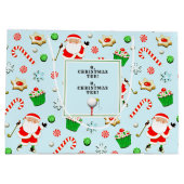 ゴルフクリスマスホリデー ラージペーパーバッグ (裏面)