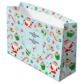 ゴルフクリスマスホリデー ラージペーパーバッグ (裏面アングル)
