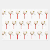 ゴルフクリスマスラッピング紙 ラッピングペーパーシート (正面2)