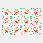 ゴルフクリスマスラッピング紙 ラッピングペーパーシート (正面2)