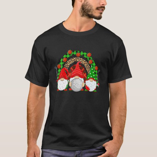 ゴルフクリスマス格言ゴルフプレーヤークリスマスパーティー Tシャツ (正面)