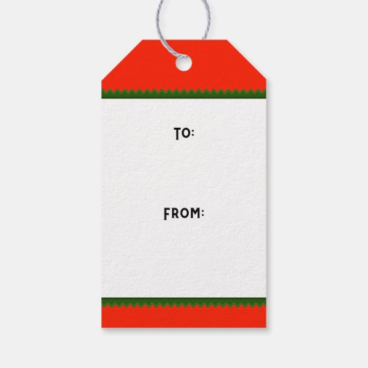 ゴルフクリスマス ギフトタグ (裏面)