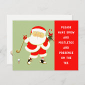 ゴルフクリスマス シーズンポストカード (正面/裏面)