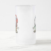 ゴルフクリスマス フロストグラスビールジョッキ (中央)