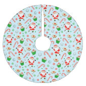 ゴルフクリスマス ブラッシュドポリエステルツリースカート (正面)