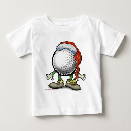 ゴルフクリスマス ベビーTシャツ (正面)