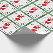 ゴルフクリスマス ラッピングペーパー (角)