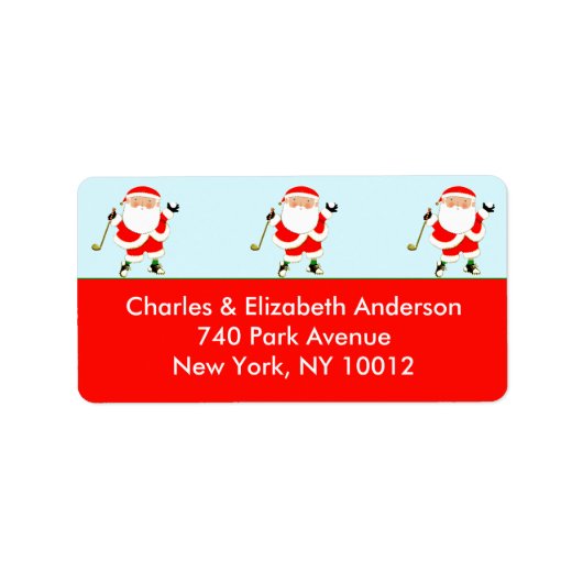 ゴルフクリスマス ラベル (正面)