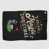 ゴルフクリ信じスマス魔法プレゼント  ゴルフタオル (横)