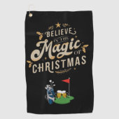 ゴルフクリ信じスマス魔法プレゼント ゴルフタオル (正面)